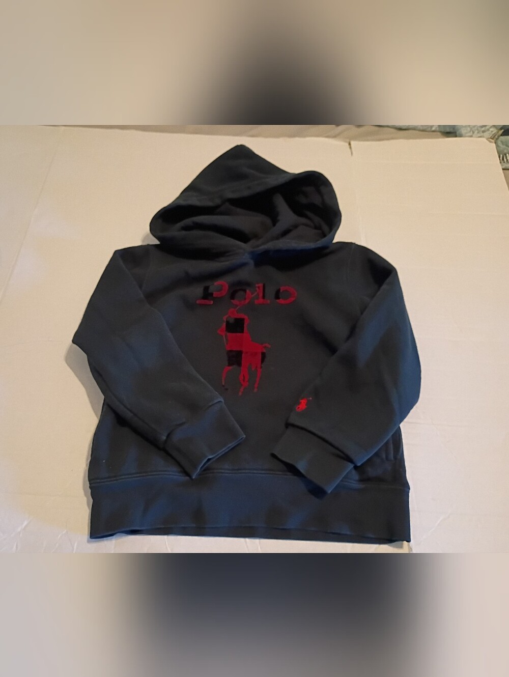 Polo by Ralph Lauren Kids Black Hoodie with Red Logo